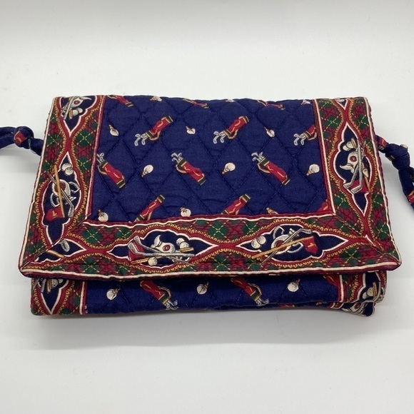 Vintage Vera Bradley Golf Navy Blue Crossbody Mini Bag Retired Pattern - Picture 11 of 11